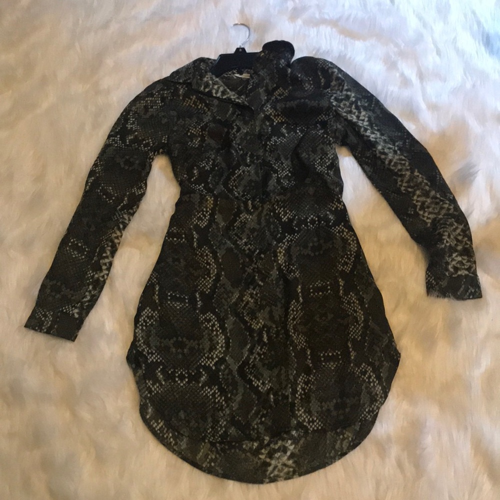 Snake print dress